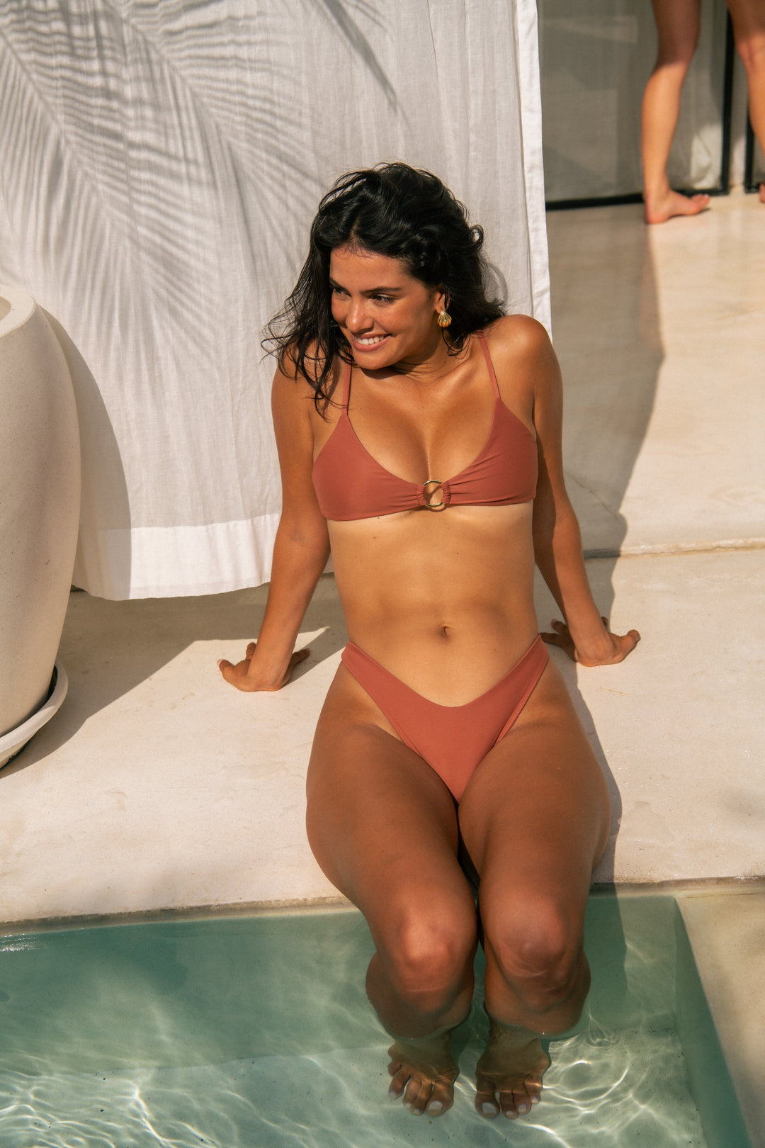 Pelosa Top - Rusty Rose